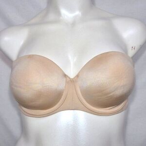 40C Lilyette‎ 983 Push Up Strapless Underwire Bra Nude